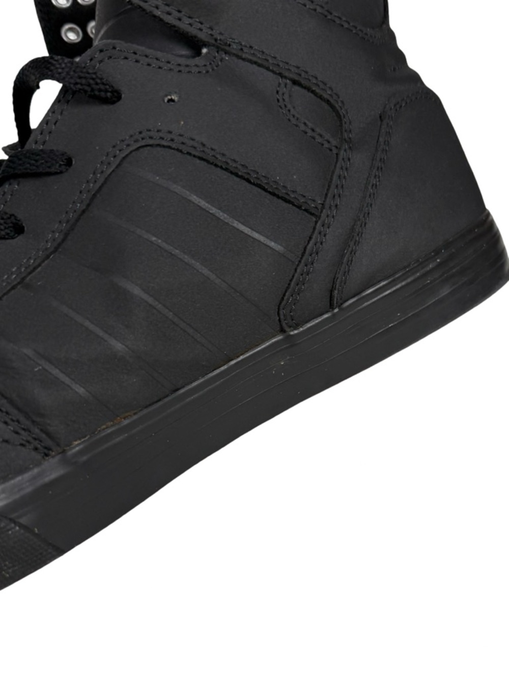 Supra Skytop Muska Red Carpet Skate Shoes Mens Size 12 Black Sneakers - Picture 14 of 16